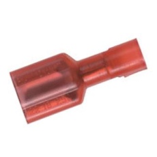 【DNF18-188FIB-C】FEMALE DISCONNECT  4.8MM  18AWG  RED