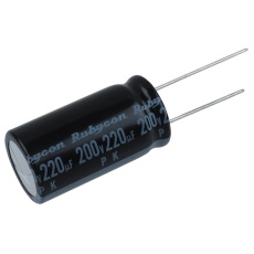 【200PK220MEFC16X31.5】ALUMINUM ELECTROLYTIC CAPACITOR  220UF  200V  20%  RADIAL