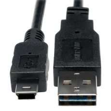 【UR030-001】USB CABLE  2.0 TYPE A-MINI B PLUG  1FT