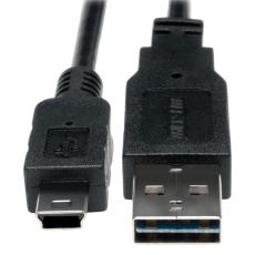 【UR030-06N】USB CABLE  2.0 TYPE A-MINI B PLUG  6inch