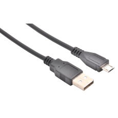 【CUB-100-BK】CABLE ASSY  USB 2.0 A-USB MICRO B  1M