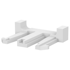 【917699-1】DOUBLE LOCK PLATE  3POS  NYLON  NATURAL