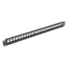 【N062-024-KJ-SH】MODULAR PATCH PANEL  24PORT  CAT5E/6  1U