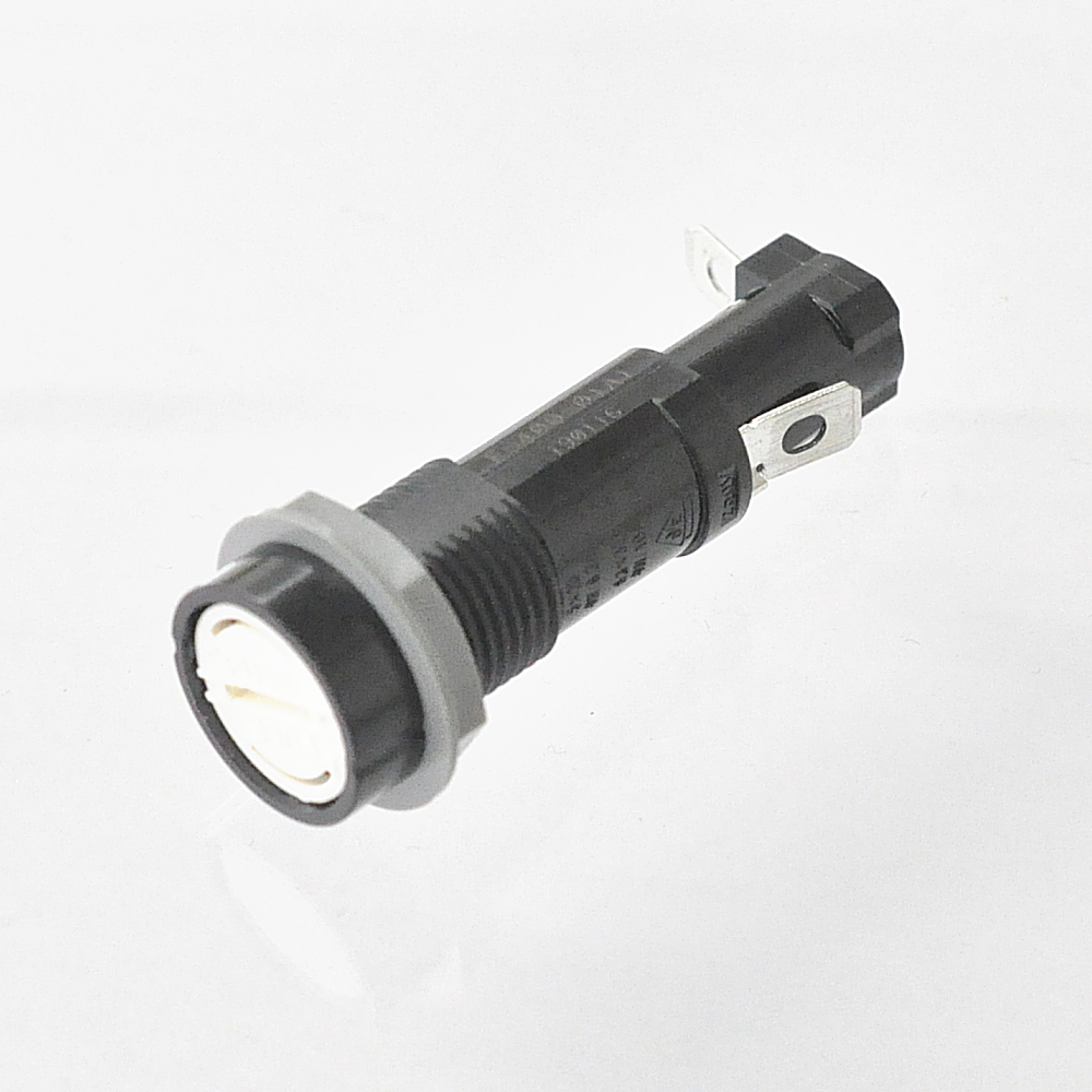 【F-400-01A1】ヒューズホルダー 感電防止型 250V-10A 適合サイズ：φ6.4×30mm φ6.35×30mm φ6.35×31.8mm