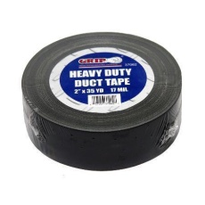 【37062】Heavy Duty Black Duct Tape - 2 x 35 Yard Roll