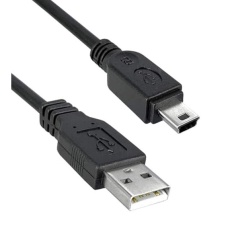 【3021015-10】USB CABLE  2.0 PLUG A-MINI B  3.05M  BLK