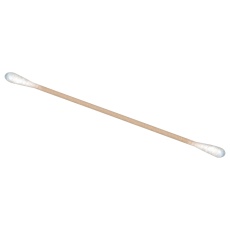 【811-100】DBL HEADED COTTON SWAB WOODEN HANDLE