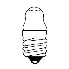 【222】222 Miniature Screw Bulb - TL-3 Type - 2.25V .25A