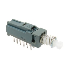 【PBH6UEENAGX】PB SWITCH 6PDT 0.1A 30VDC SOLDER