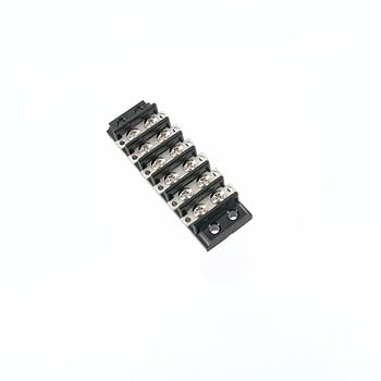 【ML-24-6P】中継用ねじ式端子台 M2.6バインドねじ 8mmピッチ 2列 6A 250V 6極 はんだ付けラグ付き