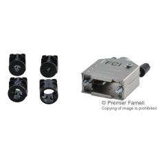 【8655MH0901BLF】D-SUB BACKSHELL  SIZE DE  180DEG  ZINC