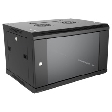【RB-FW6】WALL CABINET  6U  STEEL  BLACK