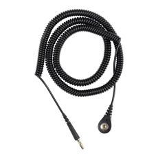 【09682】GROUND CORD  4MM  24FT  BLACK