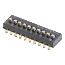 【ADE10S04】DIP SWITCH 10POS SPST RAISED SLIDE