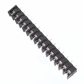 【ML-40-S1BYF-15P】基板用ねじ式端子台 M3フリーねじ 7.62mmピッチ 10A 250V 15極