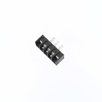 【ML-41-S1AXF-3P】貫通型ねじ式端子台 M3フリーねじ 7.62mmピッチ 10A 250V 3極 裏側はんだ付け兼用110タブ端子(t0.8)