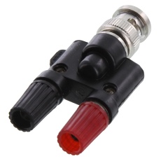 【CT2410】BNC MALE TO 4MM BINDING POST ADAPTER  3A
