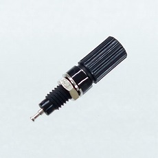 【T-3025-B】絶縁ターミナル 4mm 取付孔φ8mm 黒