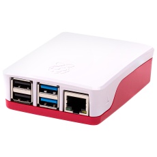 【PI4B_CASE_RED/WHITE】OFFICIAL RPI 4B CASE  RED/WHITE