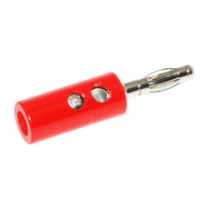 【BU-00249-2】CONN BANANA PLUG 15A SCREW RED