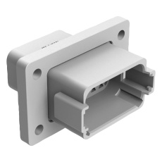 【AT04-12PA-L012】12 POSITION RECEPTACLE FLANGE MOUNT CONNECTOR  PIN  GRAY  KEYED A 98AC8302