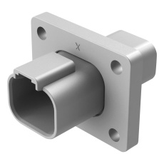 【AT04-4P-L012】4 POSITION RECEPTACLE FLANGE MOUNT CONNECTOR  PIN  GRAY 98AC8327