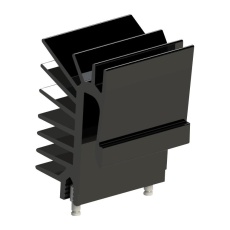 【694-100】HEAT SINK W/CLIP ALUM ALLOY TO-247