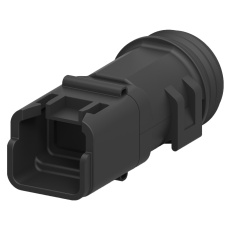 【1011-227-0205】BACKSHELL  PLUG  180 DEG  PA  BLACK