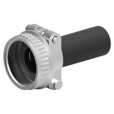 【0409-201-1800】CABLE CLAMP W/BUSHING  NEOPRENE  BLACK