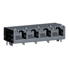 【ARJM14A1-009-NN-EW2】RJ45 CONNECTOR  JACK  8P8C  4PORT  TH