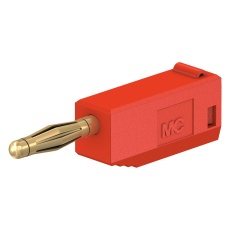 【22.2616-22】2MM BANANA PLUG  STACKABLE  CABLE MOUNT  SOLDER  10 A  60 VDC  RED 23AH8691