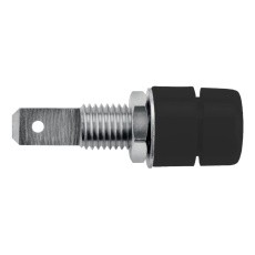 【IBU 5568 NI / SW】CONNECTOR  BANANA  JACK  32A  BLACK  QC