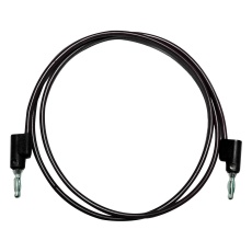 【BU-PB24-0】TEST LEAD  4MM BANANA PLUG-PLUG  BLK/24inch