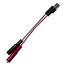 【BU-5231-A-4-0】BNC JACK TO ALLIGATOR CLIPS X 2  BLACK