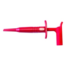 【BU-20431-2】PLUNGER HOOK CLIP  4MM BANANA PLUG  RED