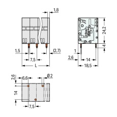 【2626-3102/020-000】TB  WIRE TO BOARD  2WAY  20-8AWG