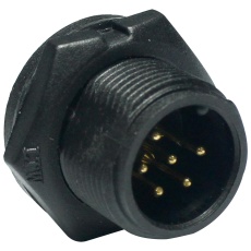 【ABD-04PMMS-LC7001】CIRCULAR CONNECTOR  PLUG  4POS  PANEL