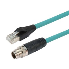 【TRG610-T6T-1M】SENSOR CORD  M12 8POS-RJ45 PLUG  3.28FT