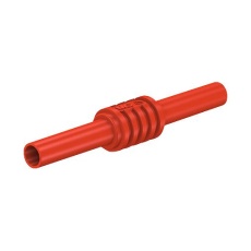 【66.9123-22】TEST ACCESSORY  INSULATED BANANA COUPLER  4MM  RED 23AH8796