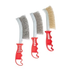 【W4990】WIRE BRUSH SET  3PC  0.875inchSTEEL BRISTLE