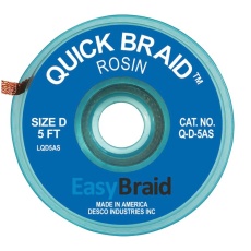 【Q-D-5AS】DESOLDERING BRAID  0.1inch X 5FT  BLUE