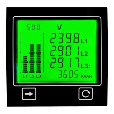 【APM-PWR-APO】POWER METER  1&3-PH  POSITIVE LCD  240V