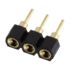 【XR2C-0311-N】SIP SOCKET  GOLD  3POS  2.54MM  TH