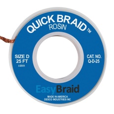 【Q-D-25】DESOLDERING BRAID  0.1inch X 25FT  BLUE
