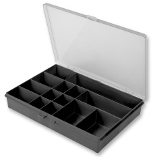 【107914】STORAGE BOX  55MM X 332MM X 254MM/14COMP