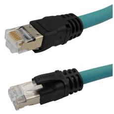 【BM-5ST025F-01】PATCH CORD  RJ45 PLUG-PLUG  25FT  TEAL