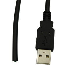 【SC-2ADK006F】USB CABLE  2.0 A PLUG-FREE END  6FT