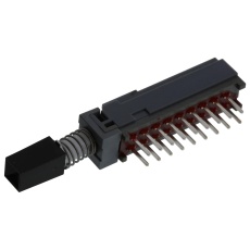 【PBH6UEENAG1DBLK】PB SWITCH  6PDT  0.1A  30VDC  PCB