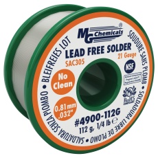 【4900-112G】SOLDER WIRE  NO CLEAN  21AWG  113G