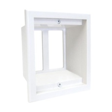 【2GPP-1W】DOUBLE GANG POCKET PLATE  WHITE